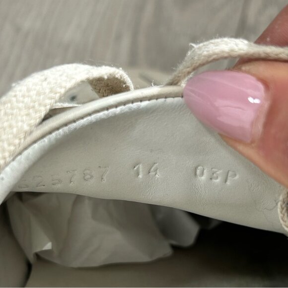 Gucci Ace GG Embossed White Sneakers - Picture 8 of 11